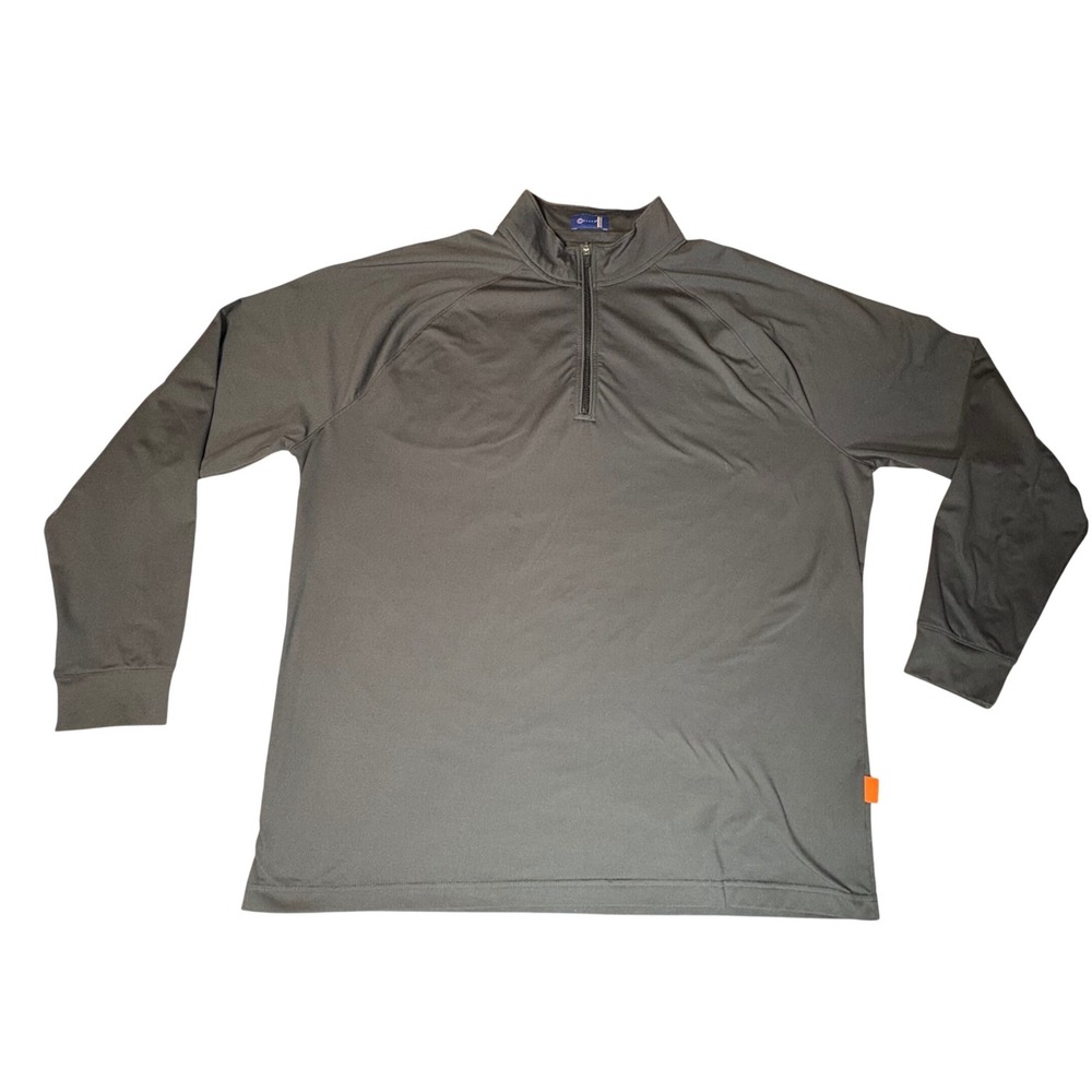 STITCH Golf Men's Scout Quarter Zip Performance Pullover Gray Style 211SA3003 XL